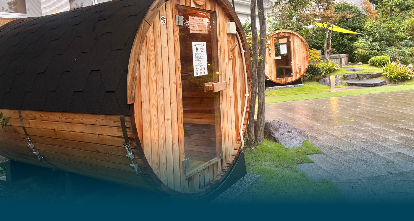 Barrel Sauna／Cylindrical Outdoor Sauna